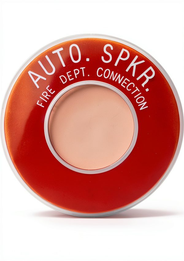 Auto Spkr FDC Sign Outdoor - Round ID Plate 4in Pipe Exposed Automatic Sprinkler System Fire Department Connections - Helps Easily Identify Fire Sprinkler Connections - 4 PK-1