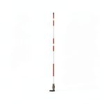 Hydrant Marker, 5 ft., Fiberglss, White/Red-0