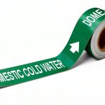 Brady 20425 Economy Pipe Markers To-Go White on Green 1" x 8"-0